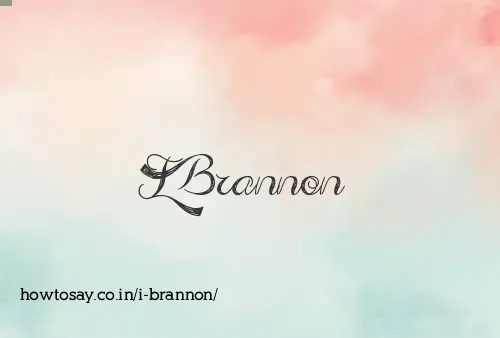 I Brannon