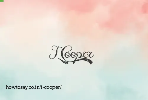 I Cooper