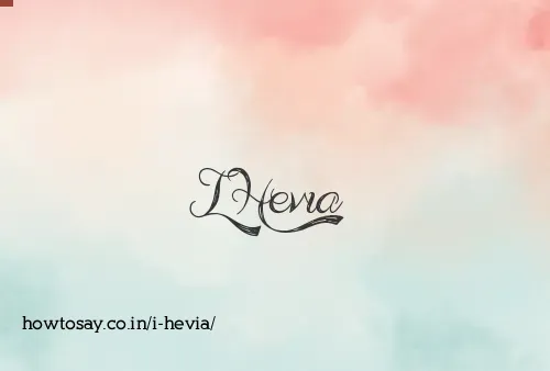 I Hevia