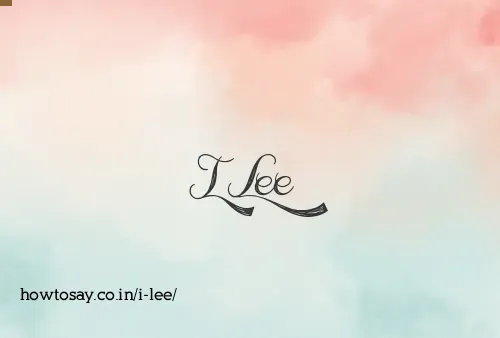 I Lee