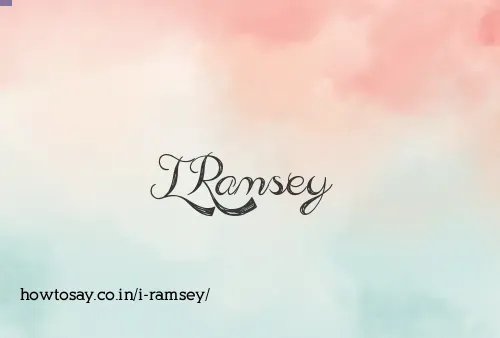 I Ramsey