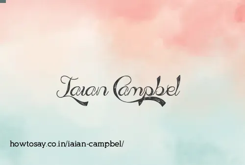 Iaian Campbel