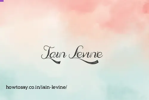 Iain Levine
