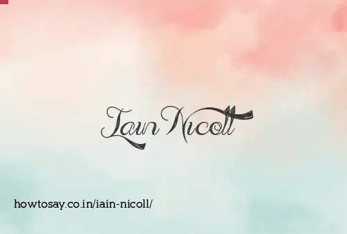 Iain Nicoll