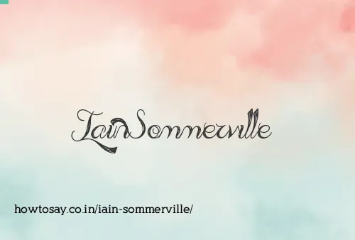 Iain Sommerville