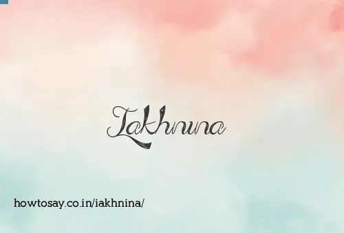 Iakhnina