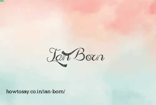Ian Born