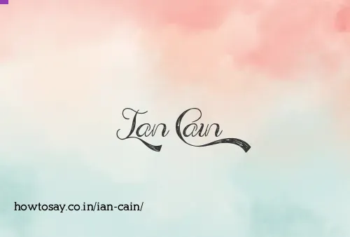 Ian Cain