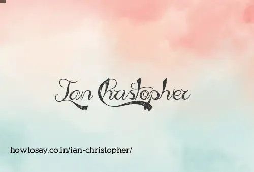 Ian Christopher