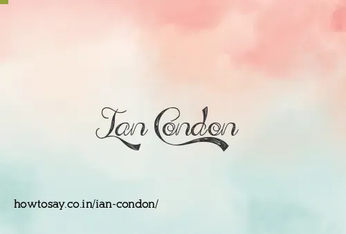 Ian Condon