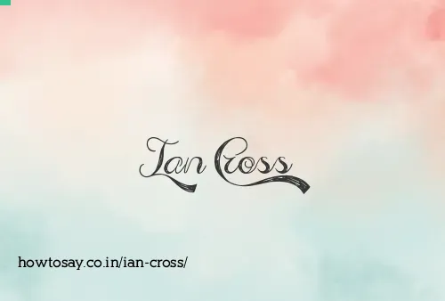 Ian Cross