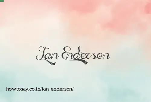 Ian Enderson