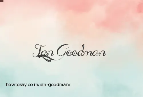 Ian Goodman