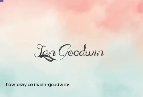Ian Goodwin