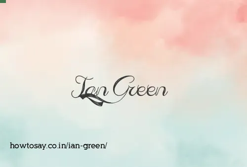 Ian Green