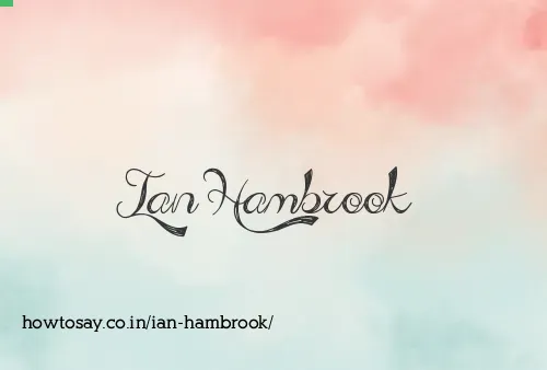 Ian Hambrook