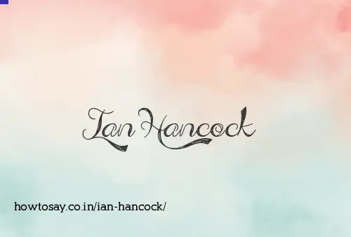 Ian Hancock