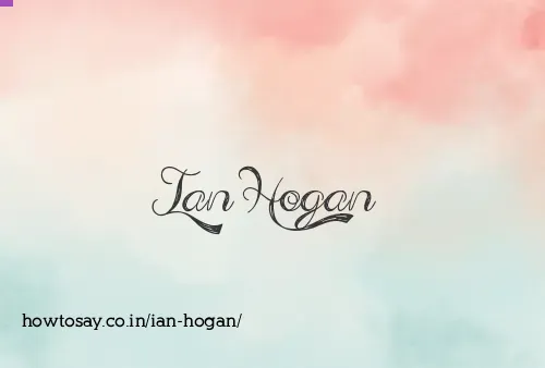 Ian Hogan