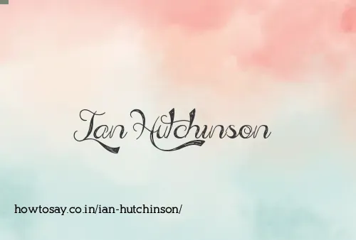 Ian Hutchinson