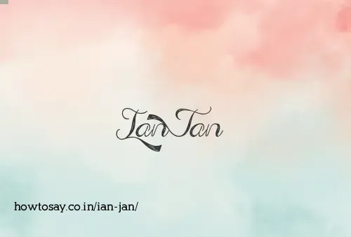 Ian Jan