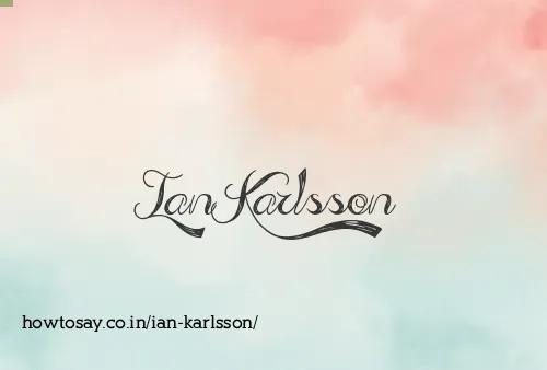 Ian Karlsson