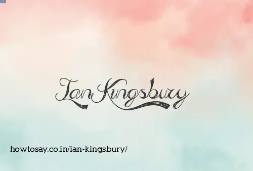 Ian Kingsbury