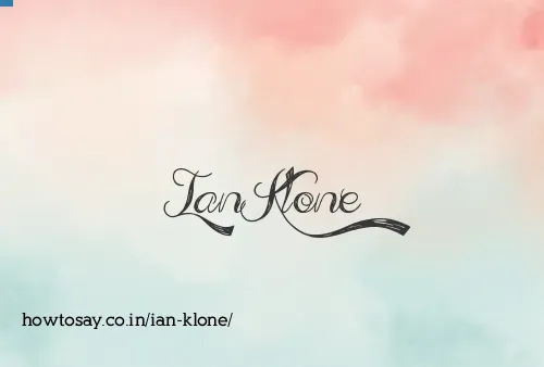 Ian Klone