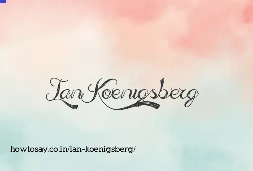 Ian Koenigsberg