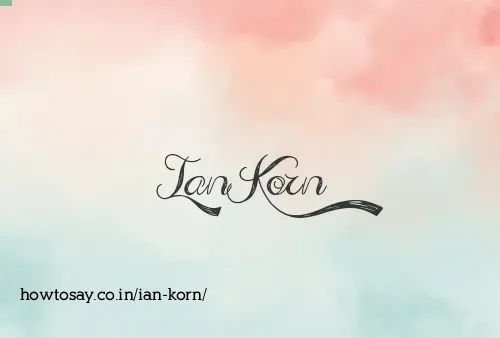 Ian Korn