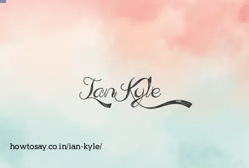 Ian Kyle