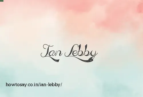 Ian Lebby