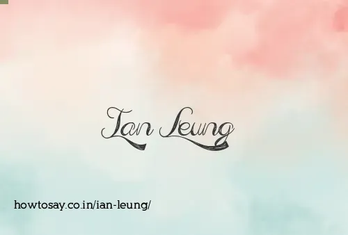 Ian Leung