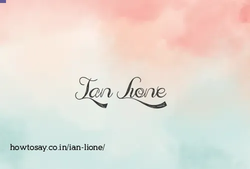 Ian Lione