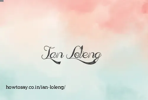 Ian Loleng