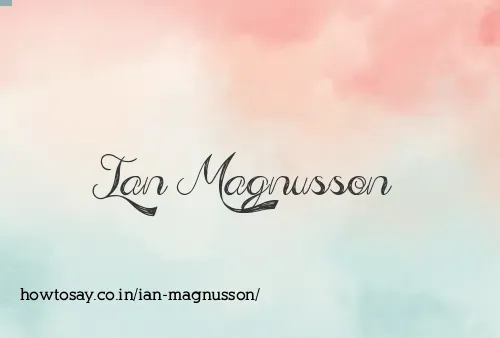 Ian Magnusson