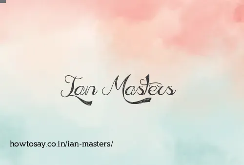 Ian Masters