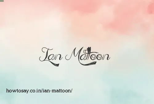 Ian Mattoon
