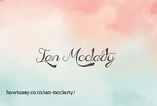 Ian Mcclarty