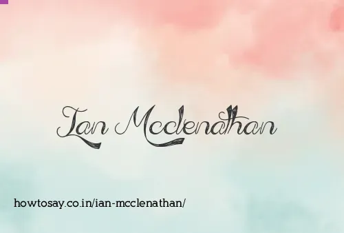 Ian Mcclenathan