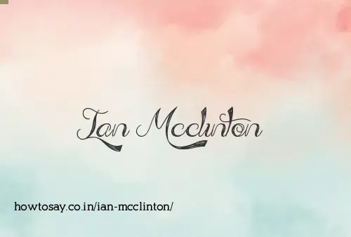 Ian Mcclinton