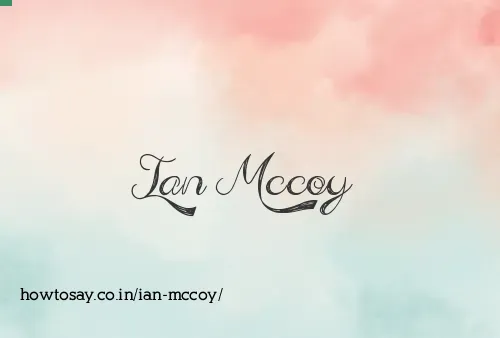 Ian Mccoy