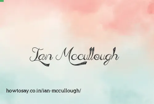 Ian Mccullough