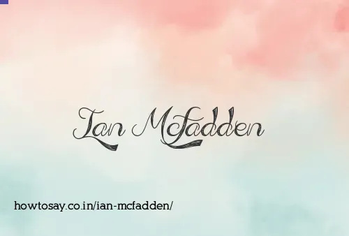 Ian Mcfadden