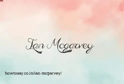 Ian Mcgarvey