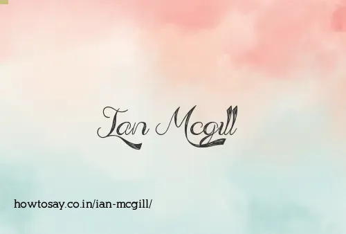 Ian Mcgill