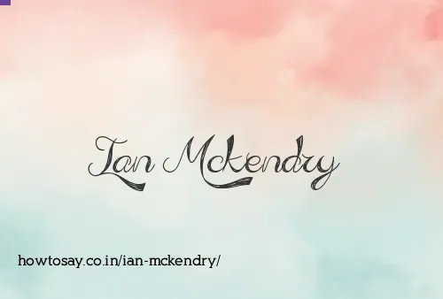 Ian Mckendry