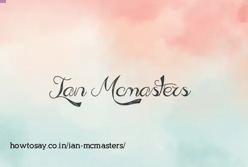 Ian Mcmasters