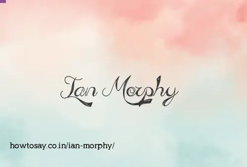 Ian Morphy