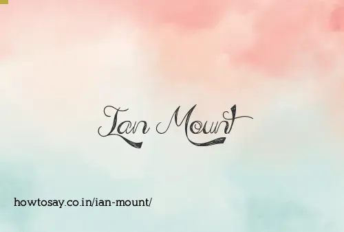 Ian Mount