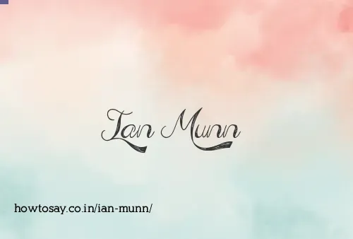 Ian Munn